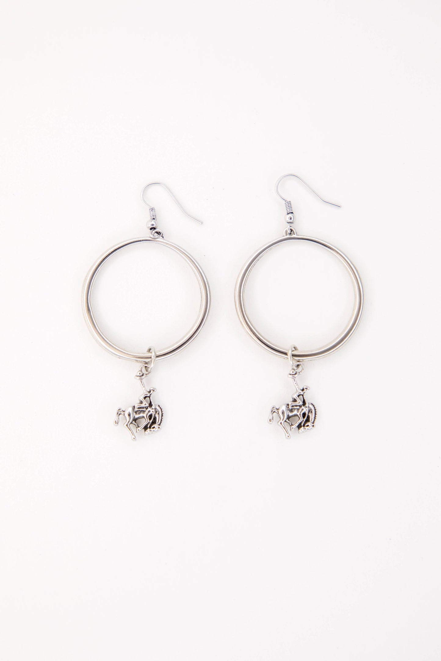 3" 18K Gold Plated Hoop Earring on Fishook with Bucking