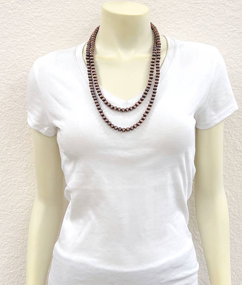 Copper Navajo Bead Necklace