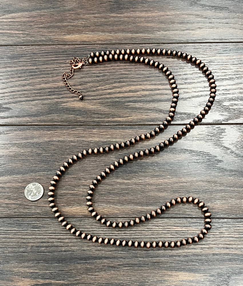 Copper Navajo Bead Necklace