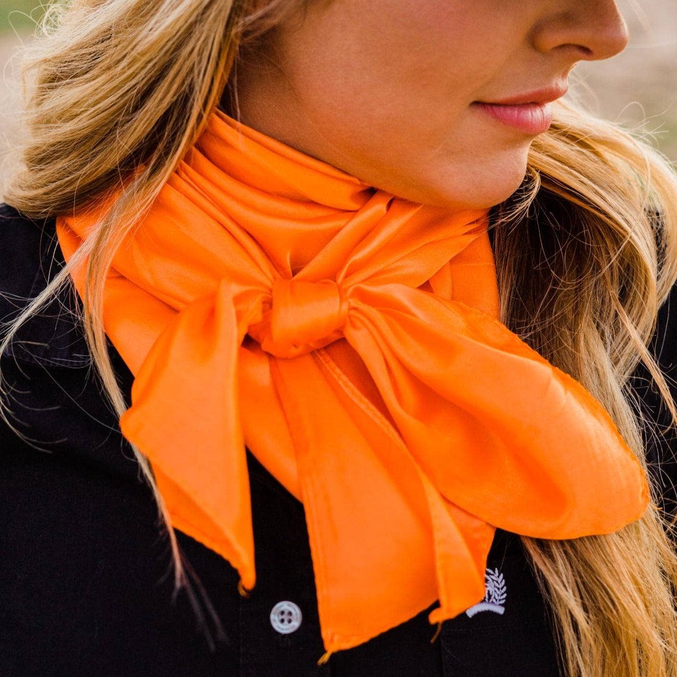 Solid Orange Wild Rag