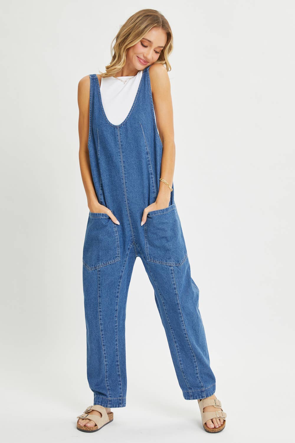 One and Done Denim Jumpsuit