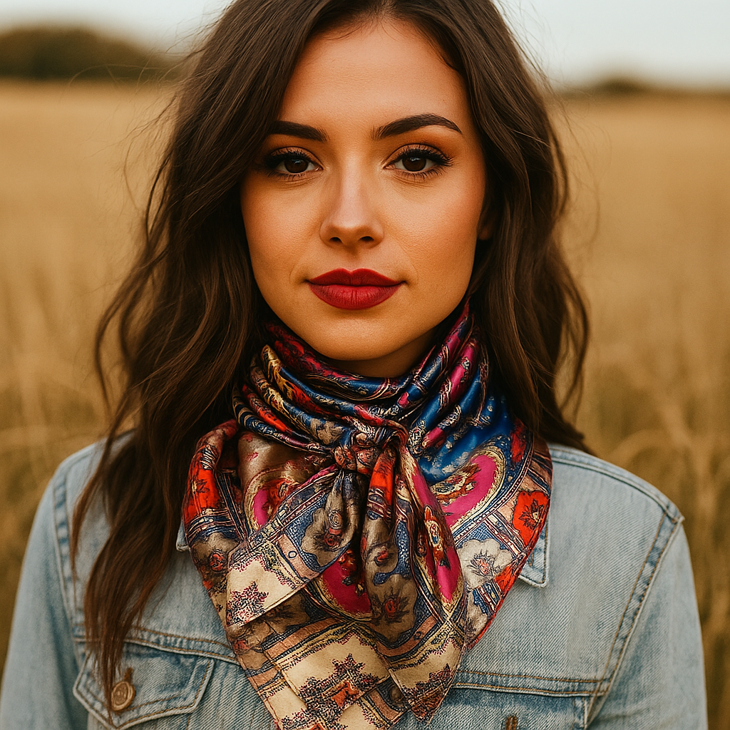 Hot Pink Paisley Wild Rag
