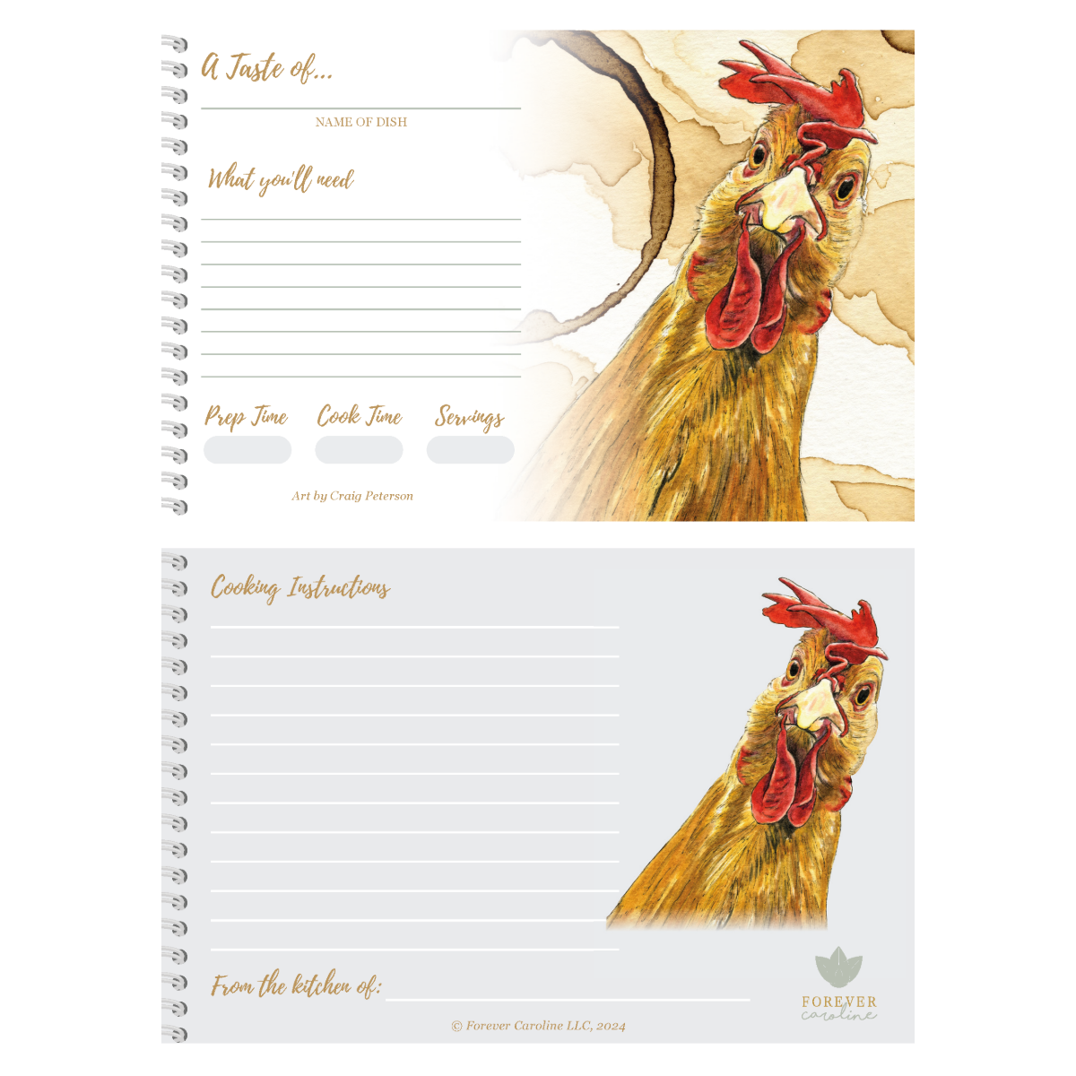 Chicken Recipe Card Set
