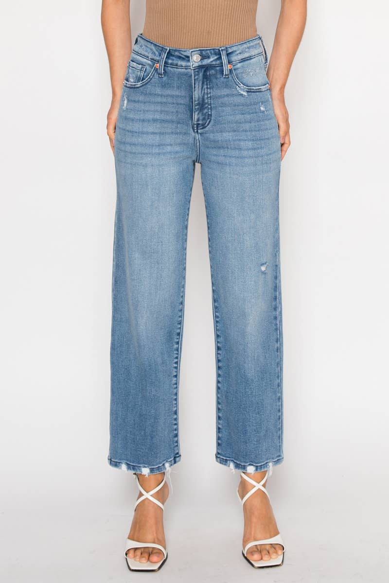 HIGH RISE STRAIGHT JEANS