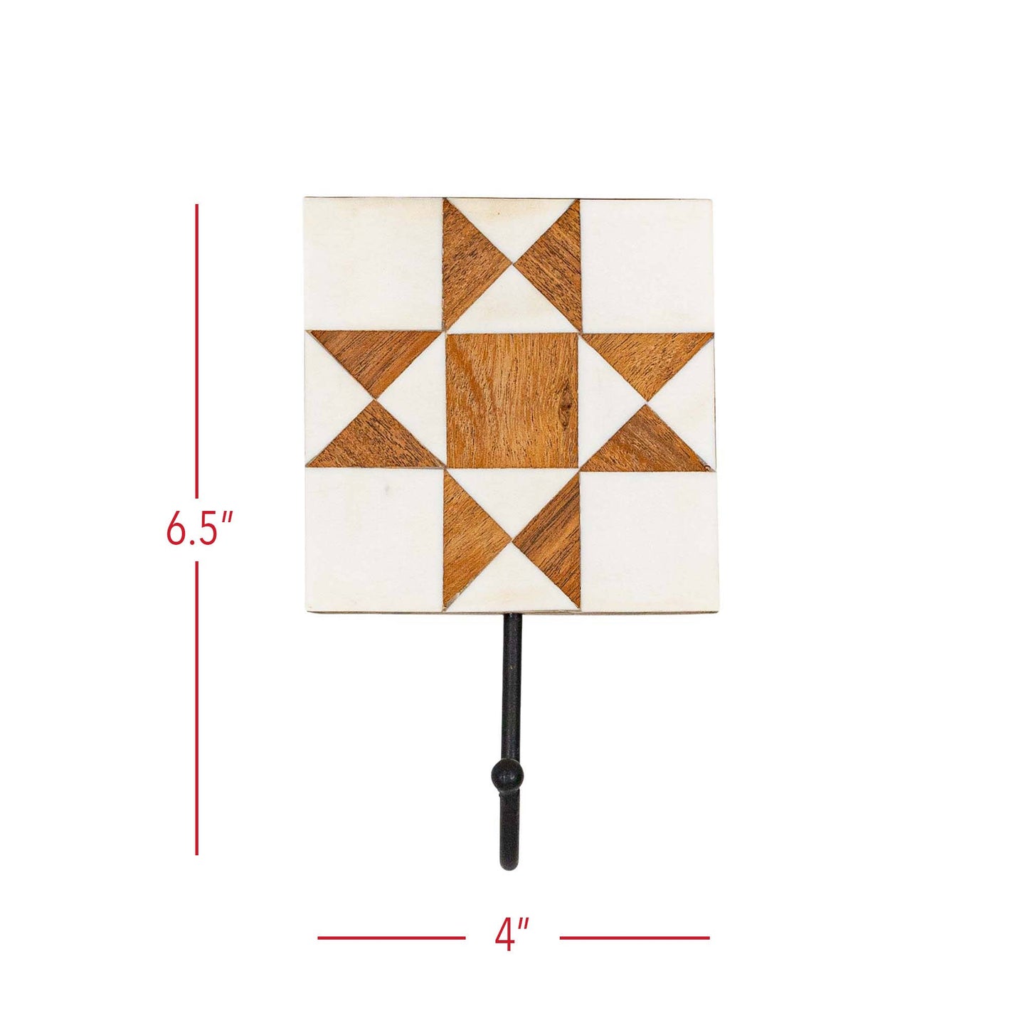 Barn Quilt Pattern Wall Hook