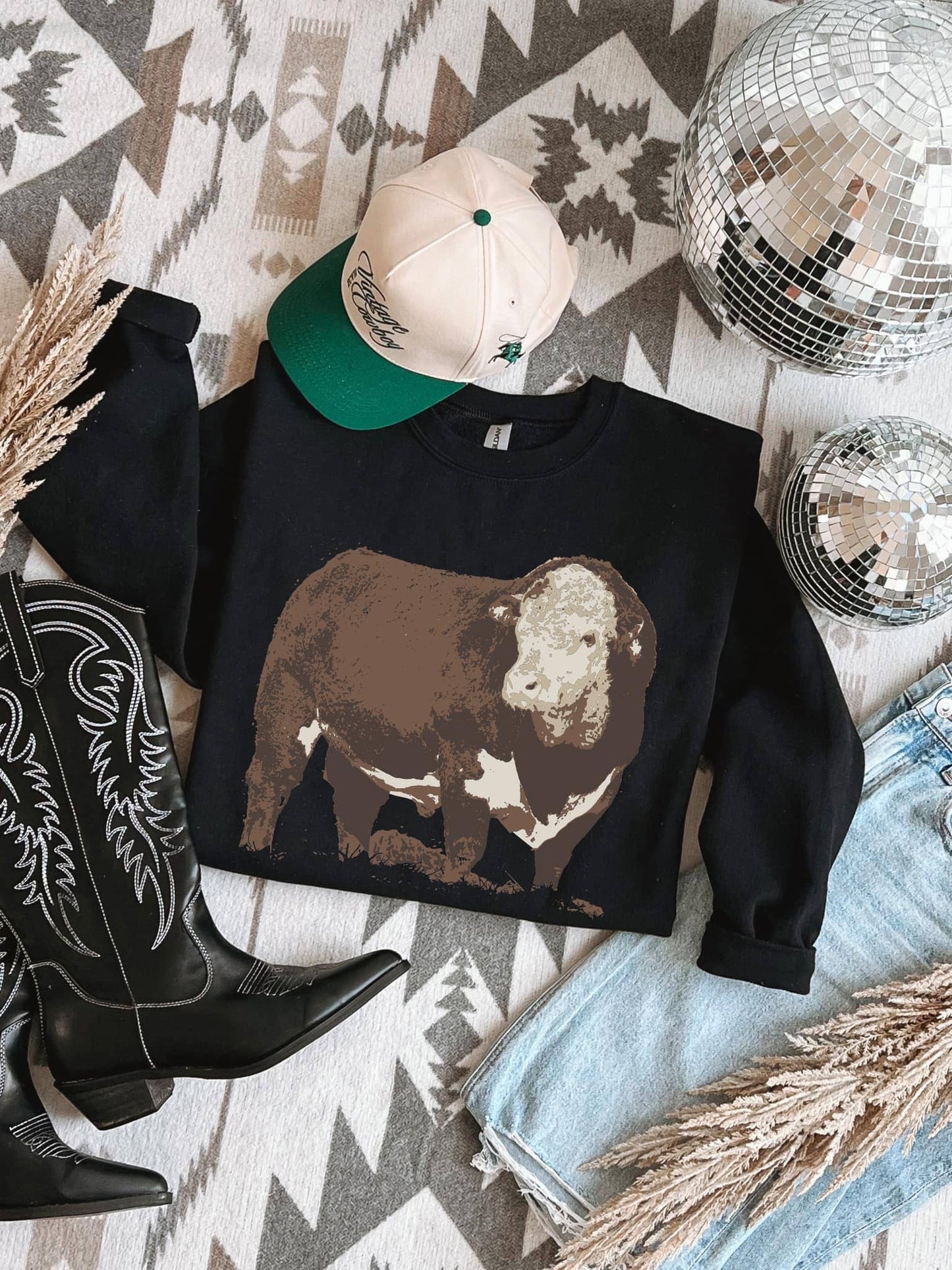 Hereford Bull Crewneck