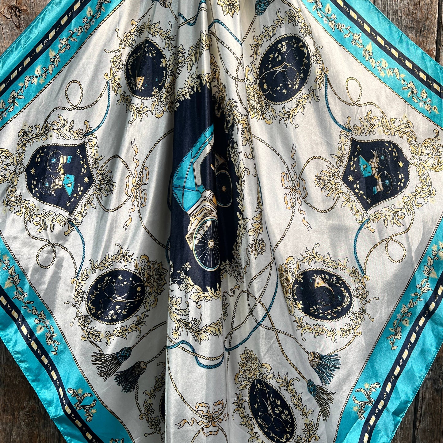 Ornate Turquoise Wild Rag