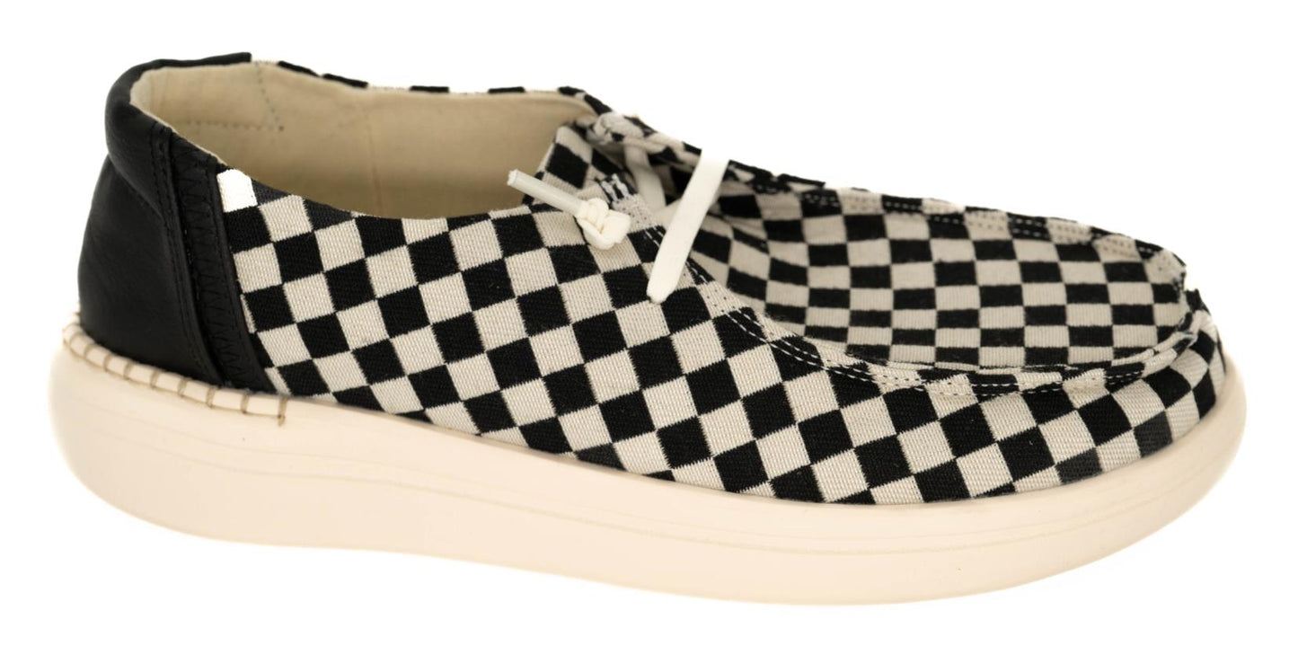 Black & White Checkered Shoe