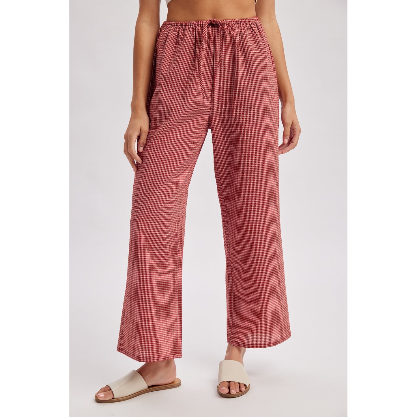 Mini Plaid Woven Pant