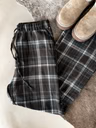 Dark Brown Plaid PJ Pants