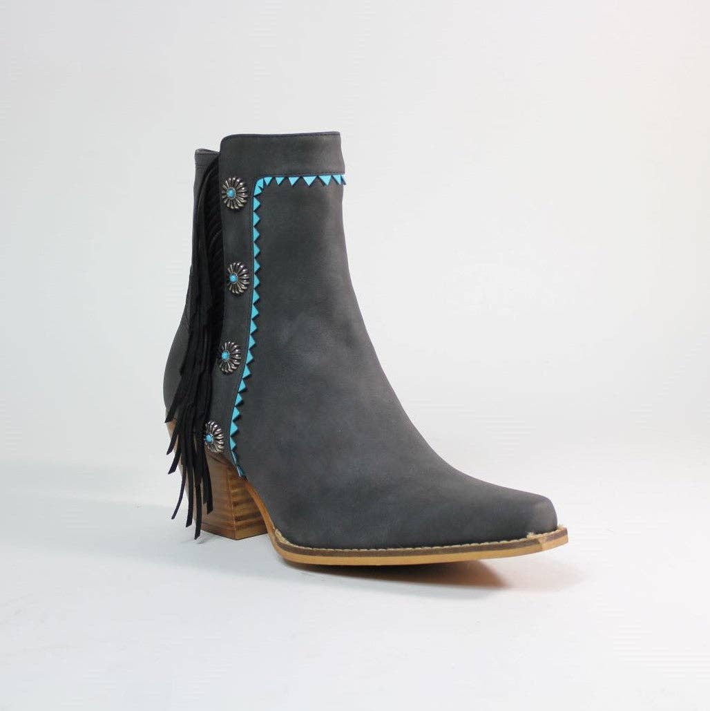 GIZELLE Fringe Bootie