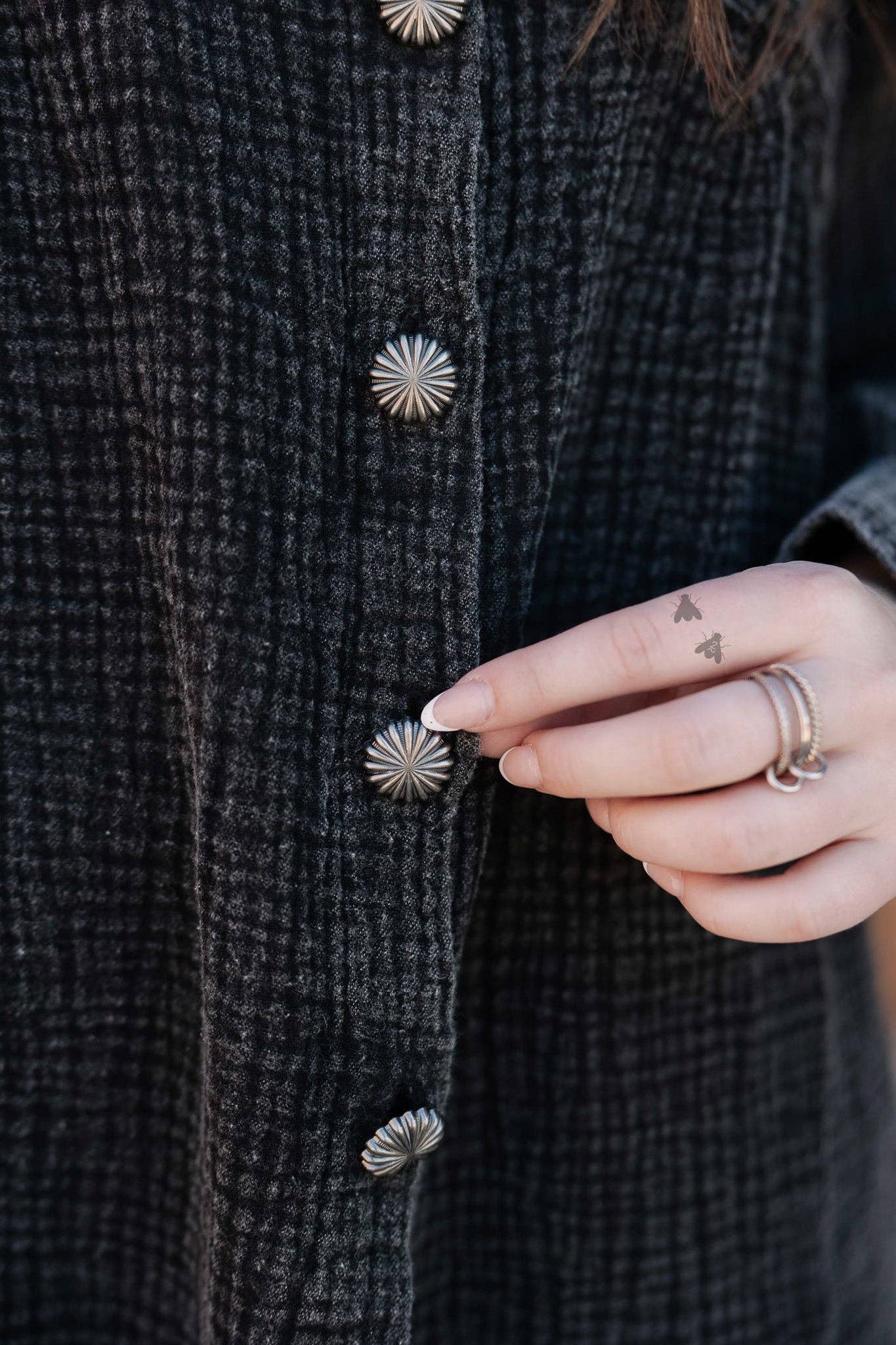 Acres Button Up Midnight