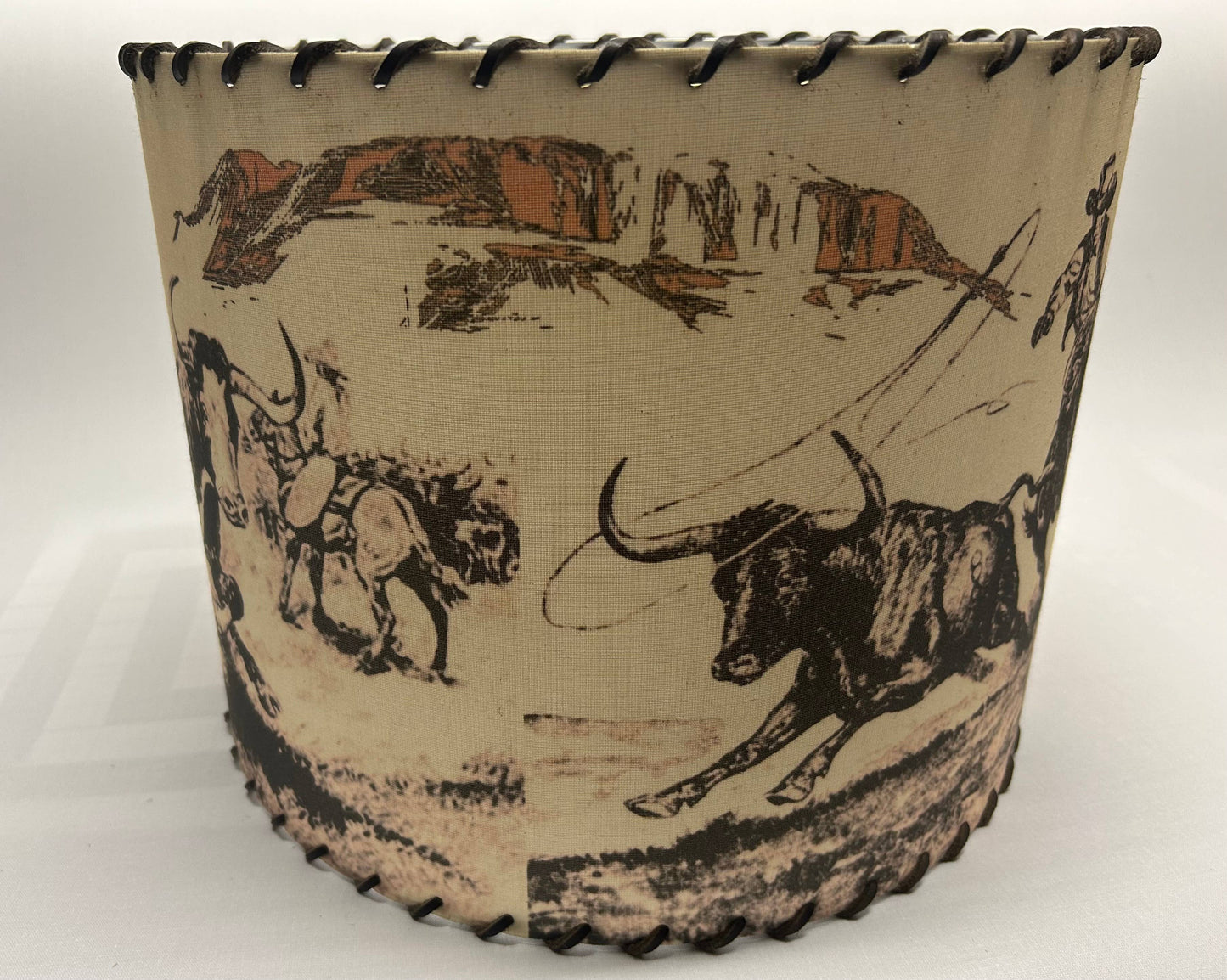 Lampshade Will James on the Plains Antique