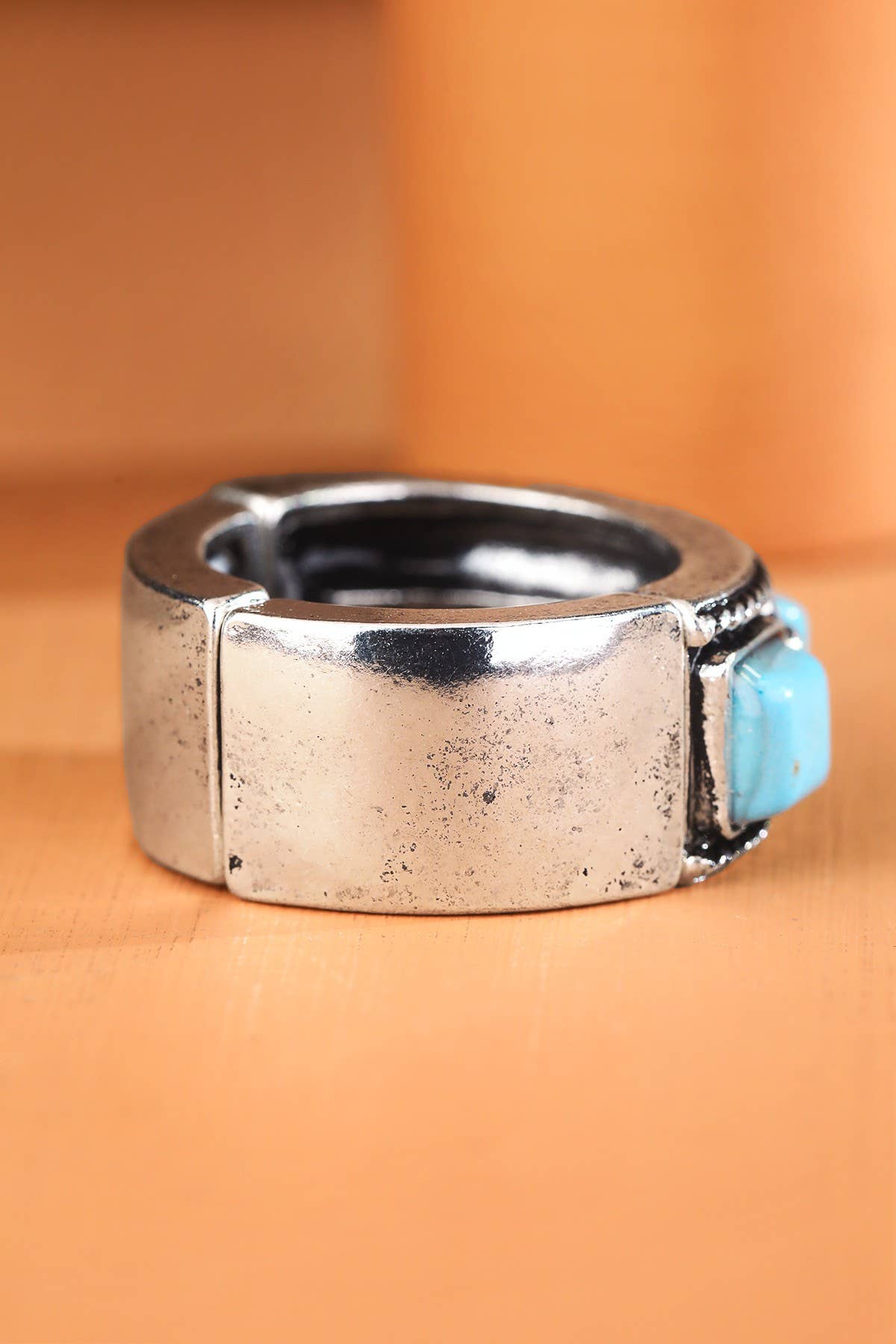 Square Semi Stone Ring