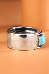 Square Semi Stone Ring
