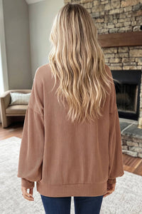 Leopard Ribbed Knit Top