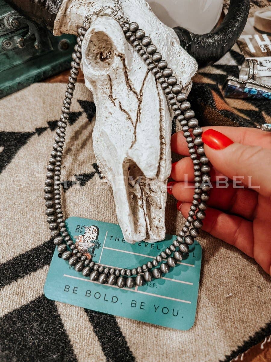 Western Pearl Layered Mini Necklace