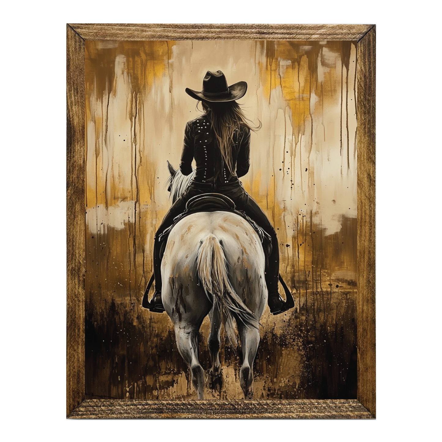 Cowgirl Riding Wall Decor