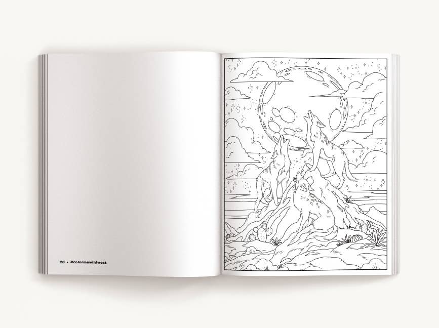 Color Me Wild West: Saddle Up for 50 Adventurous Pages