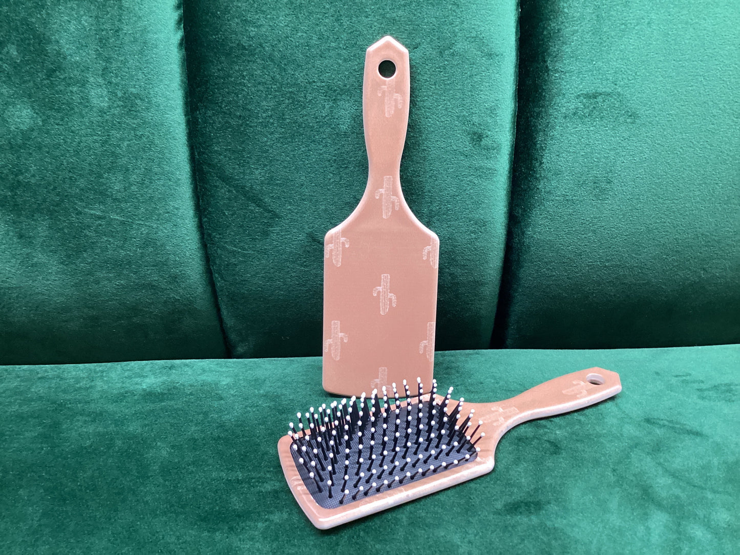 Brown Cactus Hairbrush