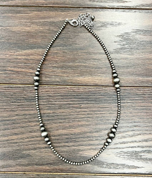 22" Clustered Navajo Bead Necklace