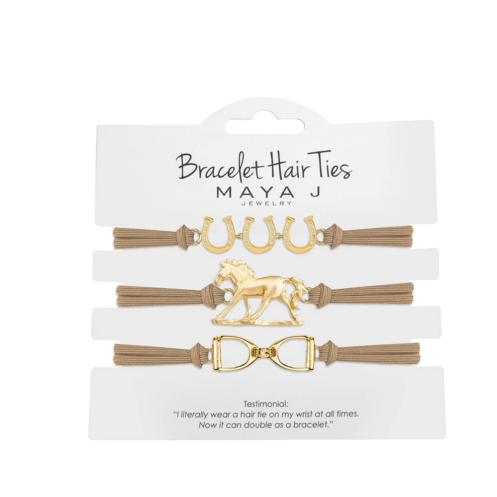 2-in-1 Bracelet Hair Tie Set