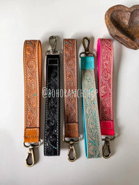 Hand Tooled Leather Keychain