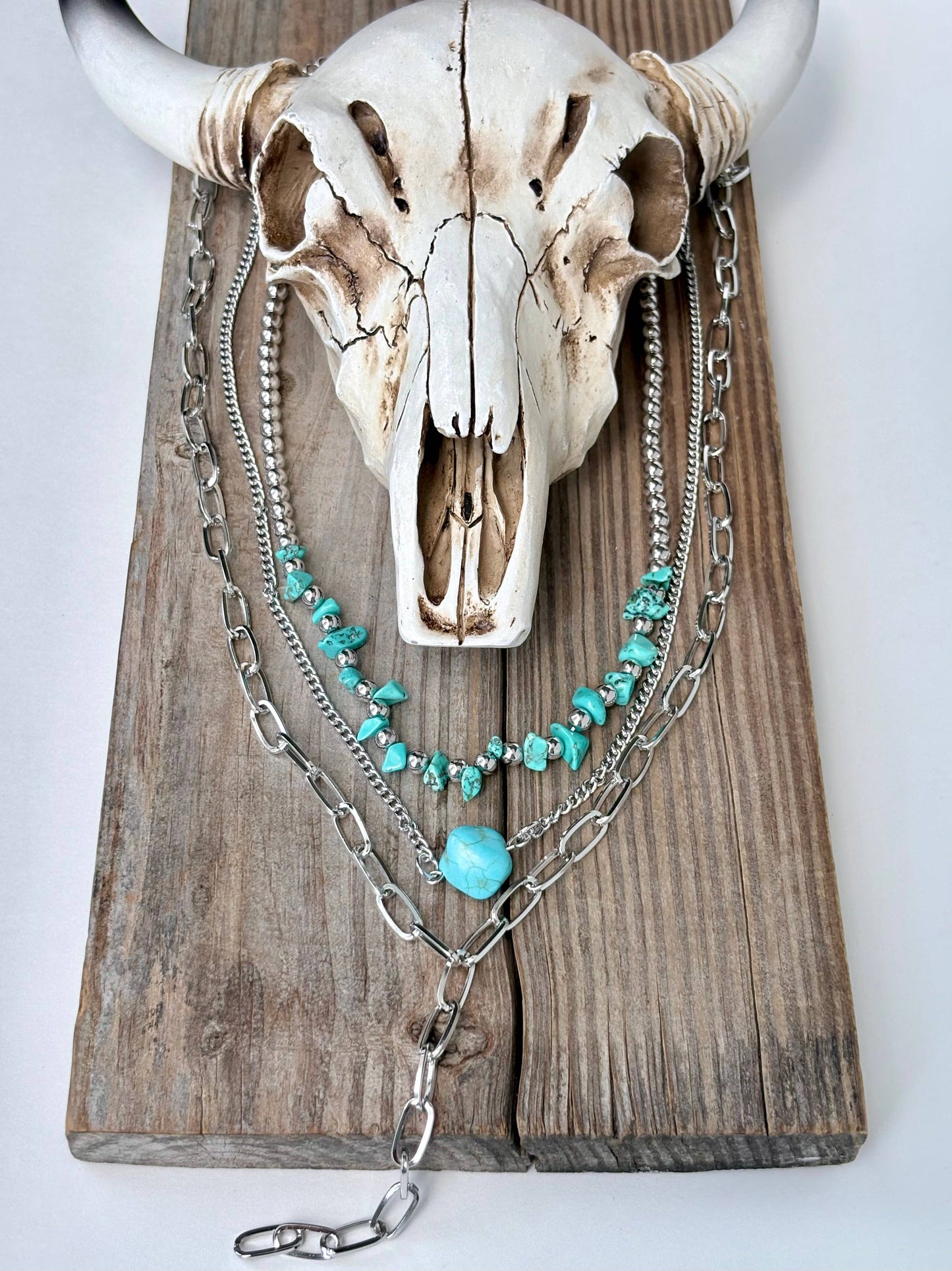 3pc Turquoise Necklace Set