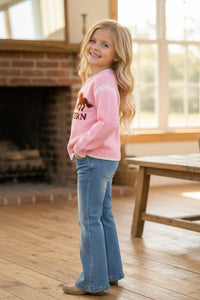 Pink Western Sweater