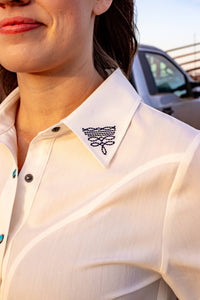 Boot Stitch Embroidered Top