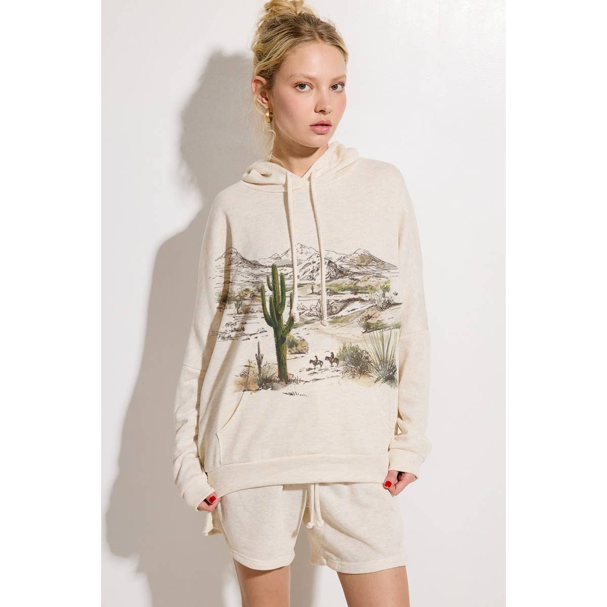 Desert Hoodie Short Lounge Set