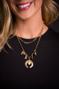 Gold Layered Charm Necklace