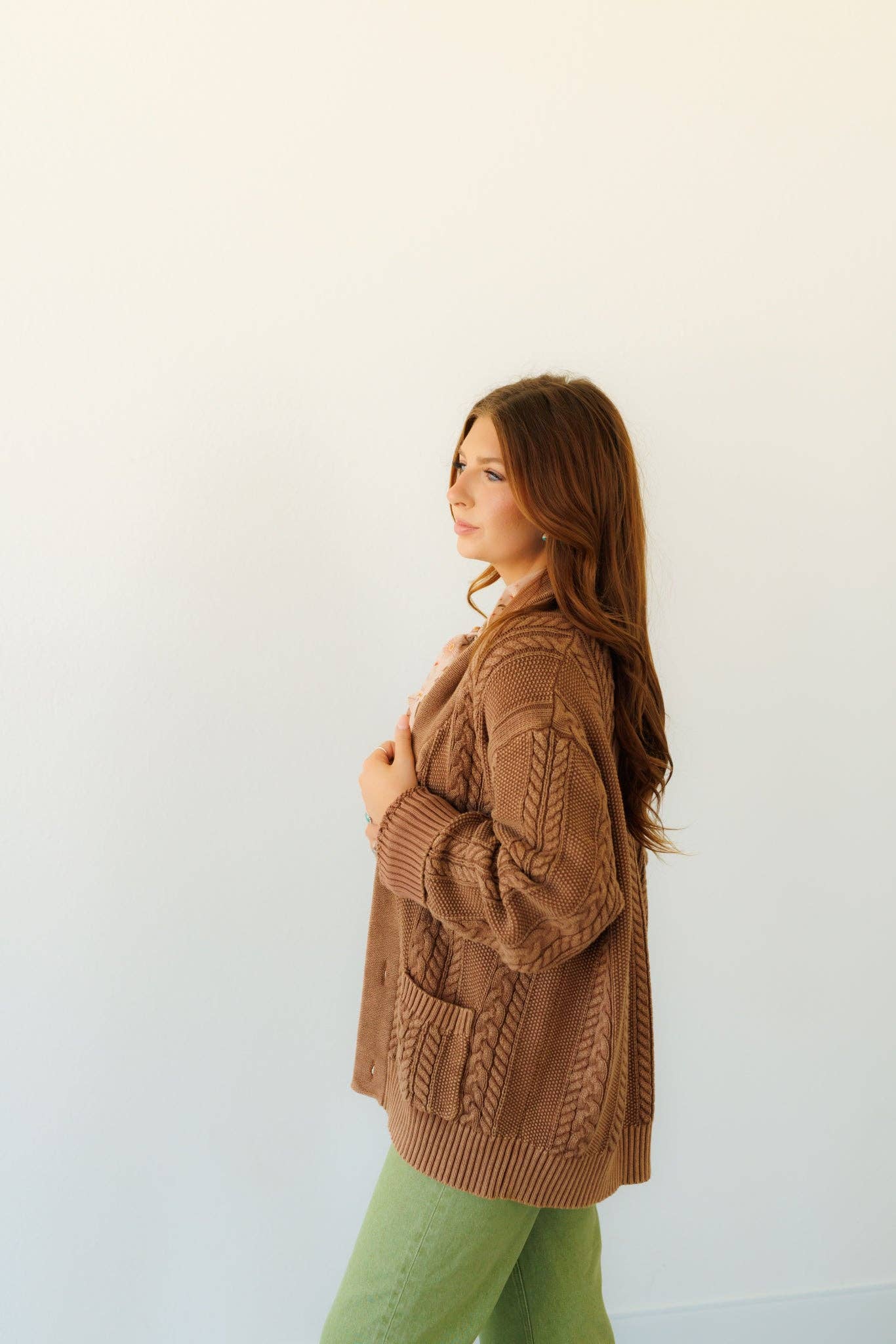 Brown Corded Sweater