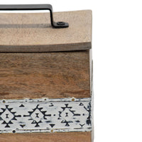 Amos Wood Jewelry Trinket Storage Box
