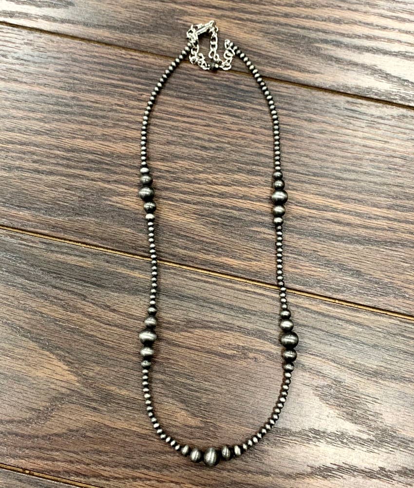 22" Clustered Navajo Bead Necklace