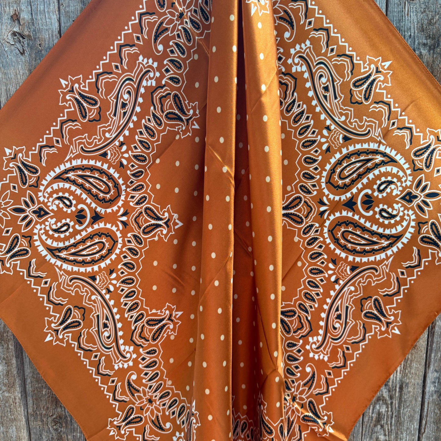 Rust Paisley Wild Rag