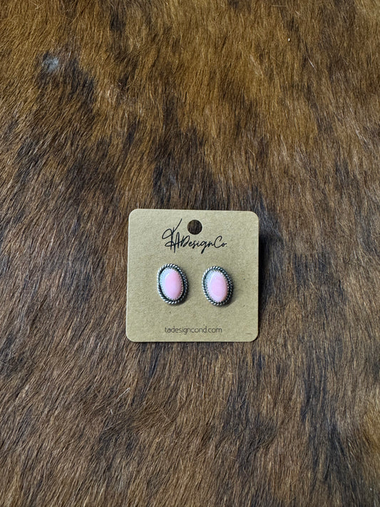 Pink Conch Studs