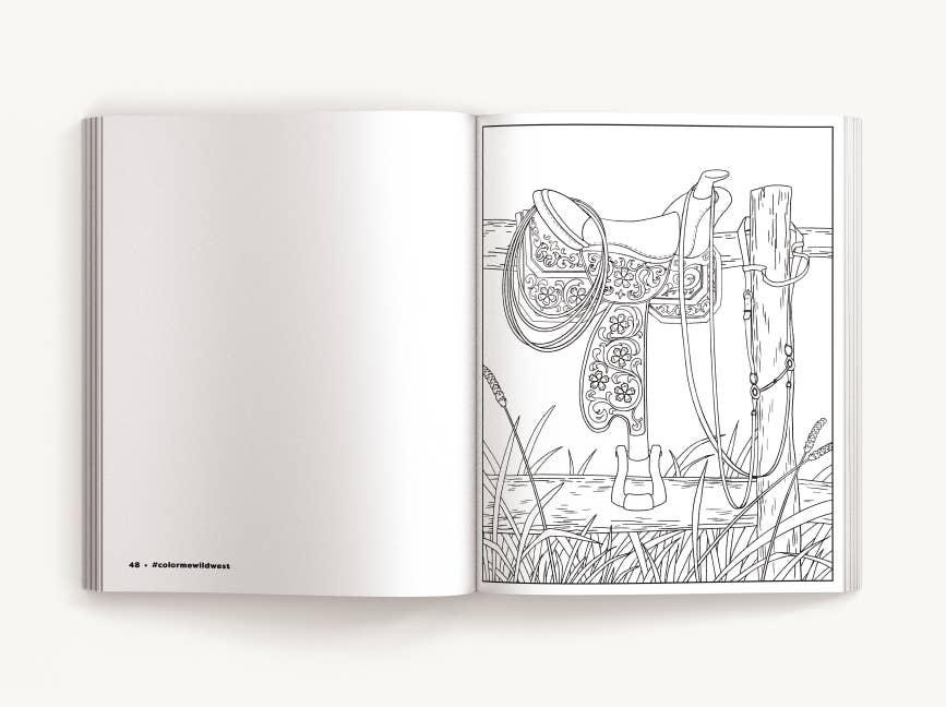 Color Me Wild West: Saddle Up for 50 Adventurous Pages