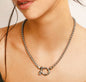 Horseshoe Box Chain Necklace