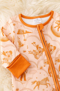Multi-Printed Western Onesie
