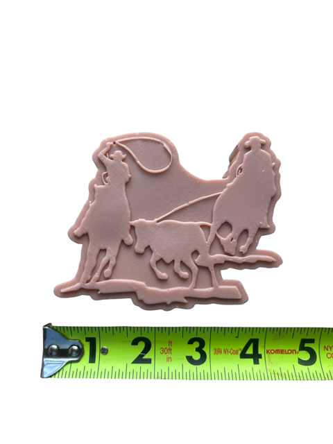 Cowboy and Horse Team Roping Soap