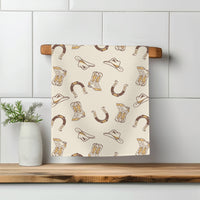 Retro Western  Kitchen Towel Waffle
