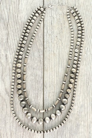 Navajo Multi Strand Pearl Necklace