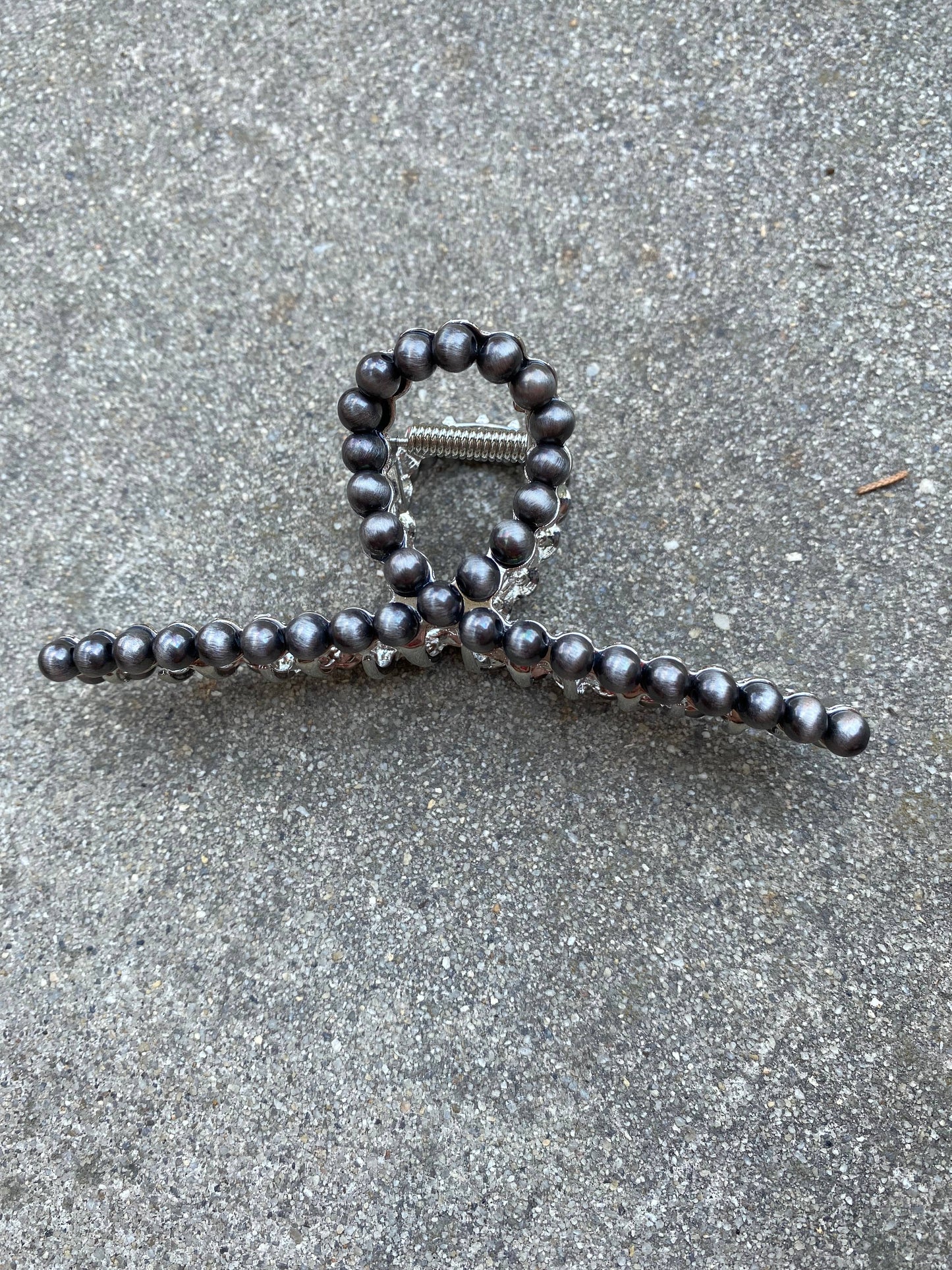 Faux Pearl Claw Clips