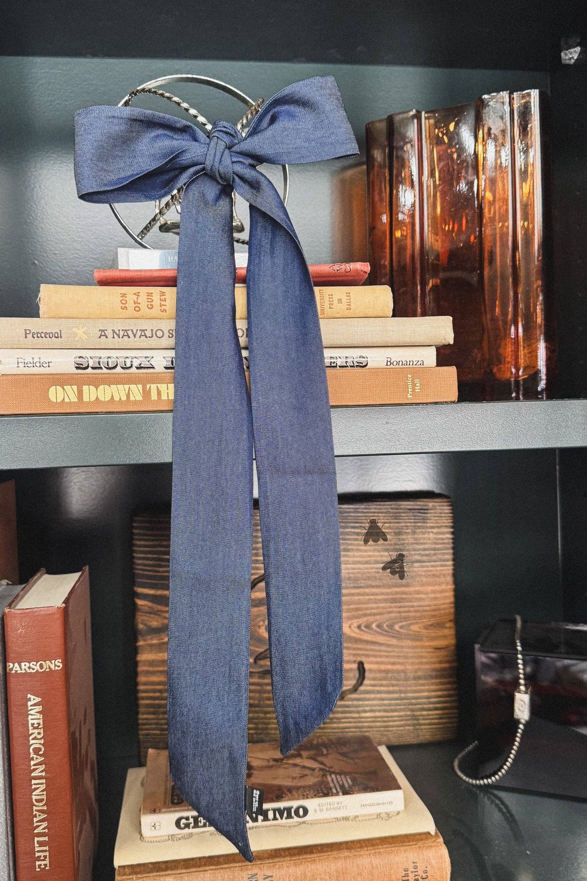 Denim Darkish Twilly