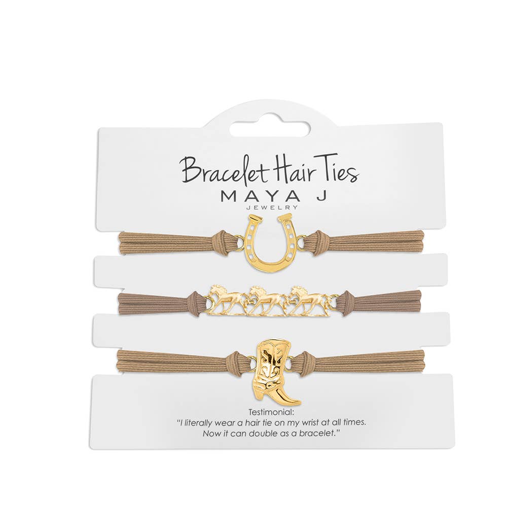2-in-1 Bracelet Hair Tie Set