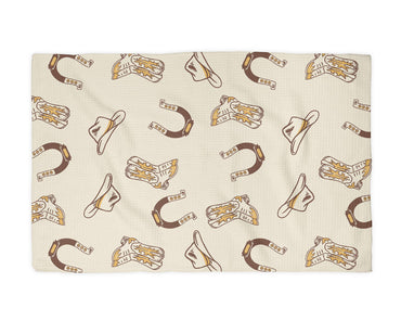 Retro Western  Kitchen Towel Waffle