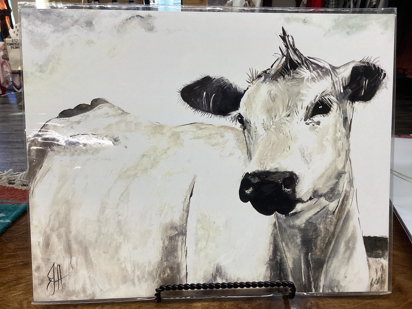 Fauxhawk Cow Poster