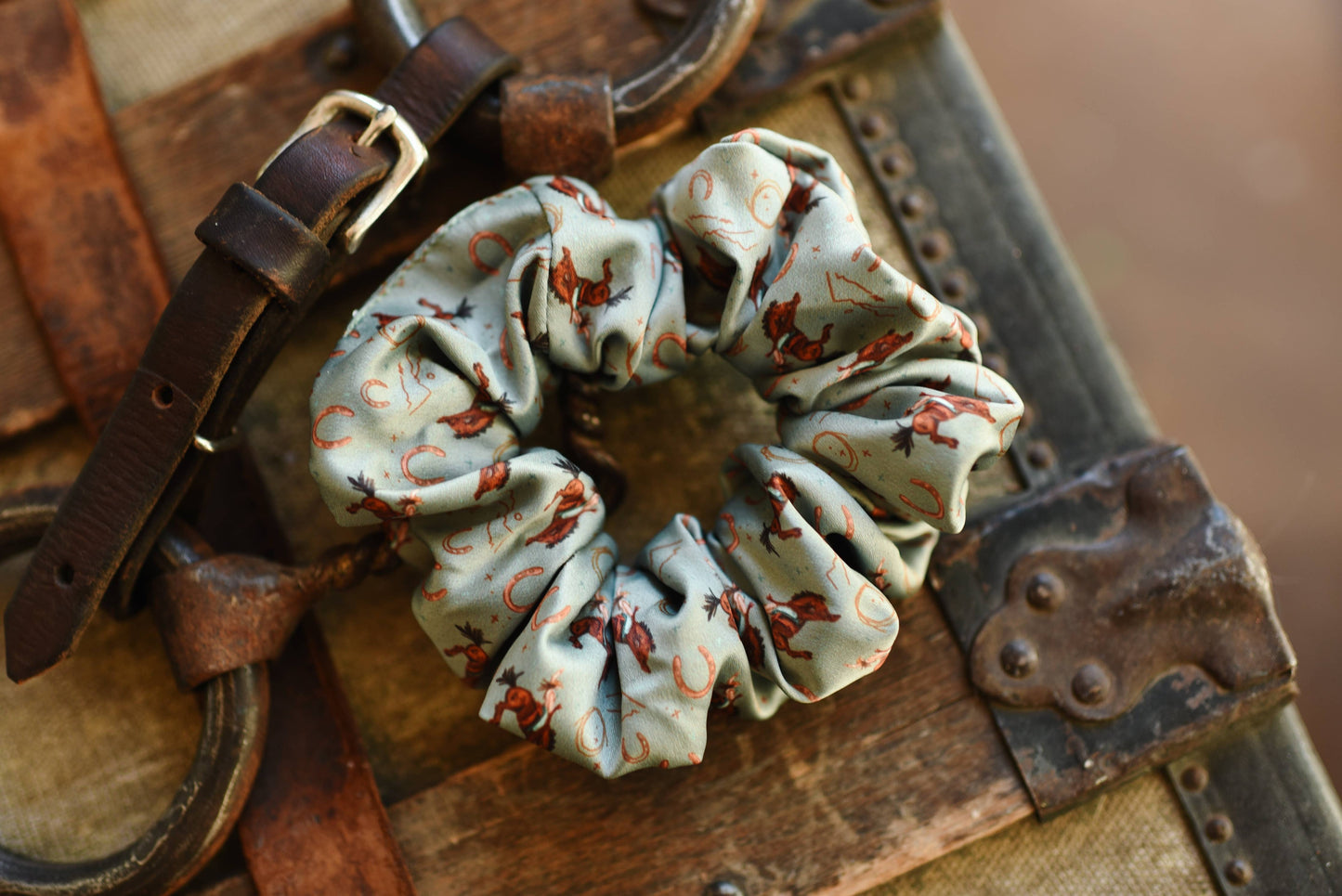 Yeehaw Cowgirl Rodeo Scrunchie