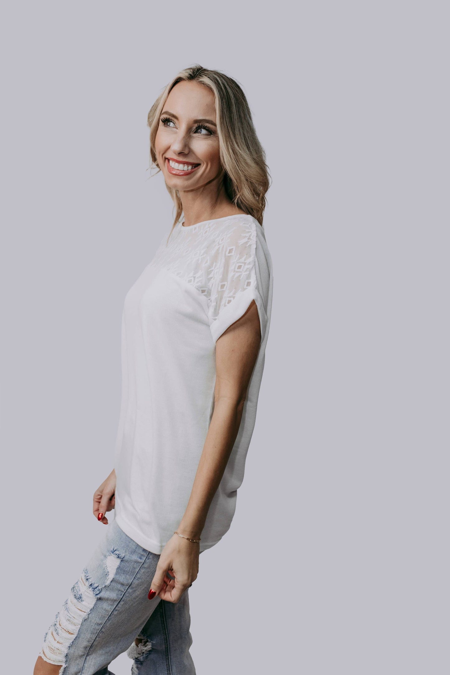 Aztec Lace Top